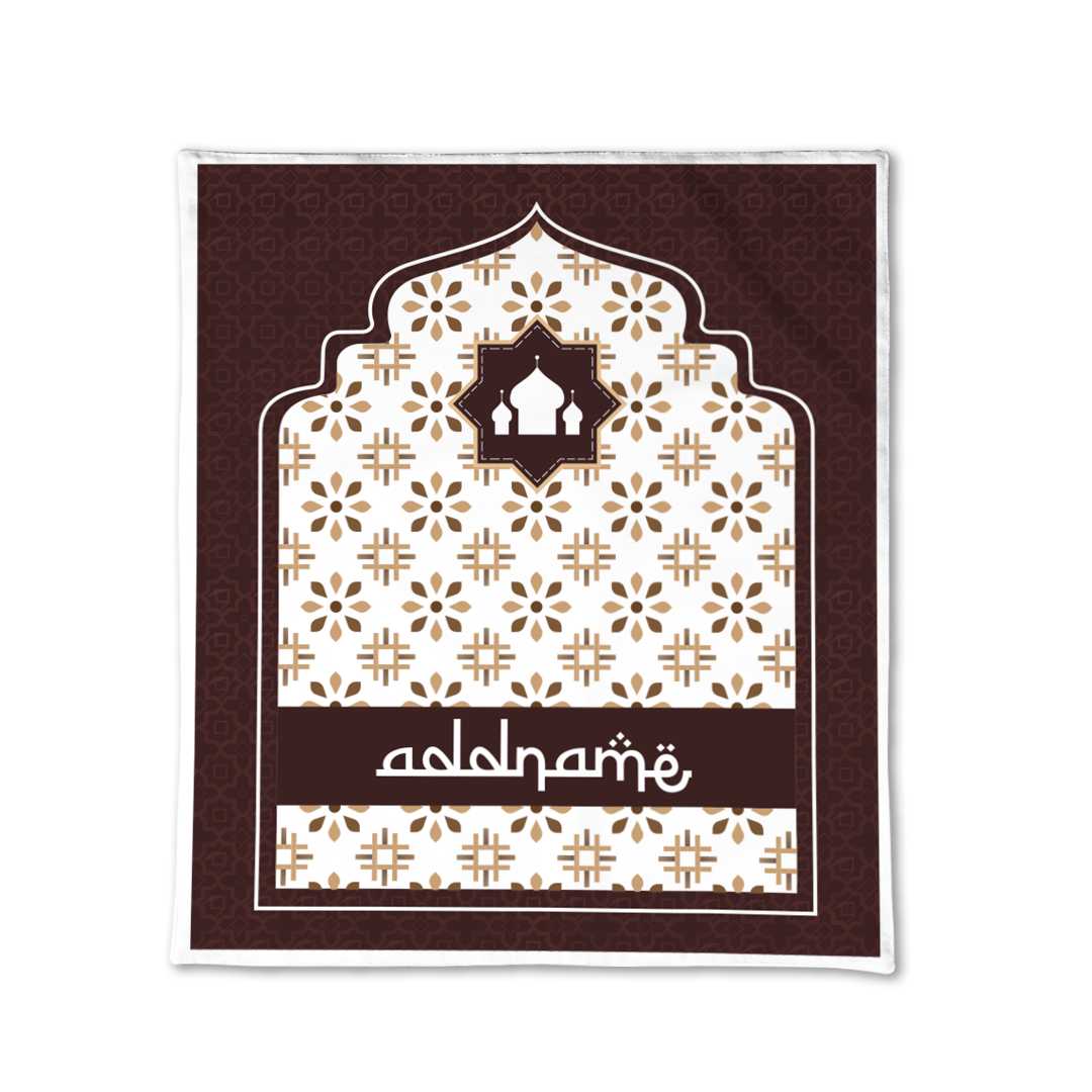 Arabesque Tawny Brown Sejadah Prayer Mat