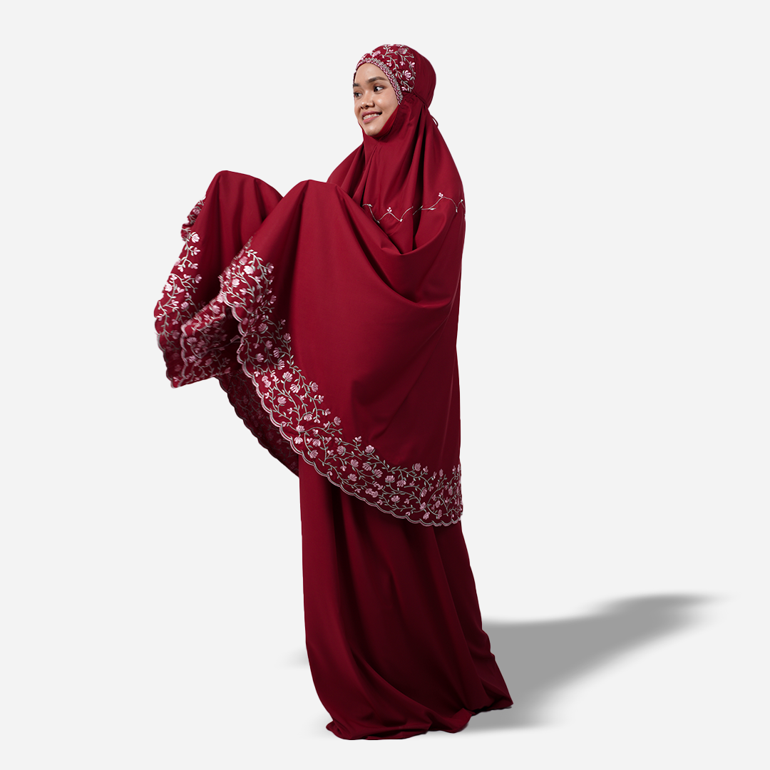 Dang Anum Series - Ancient Maroon Telekung