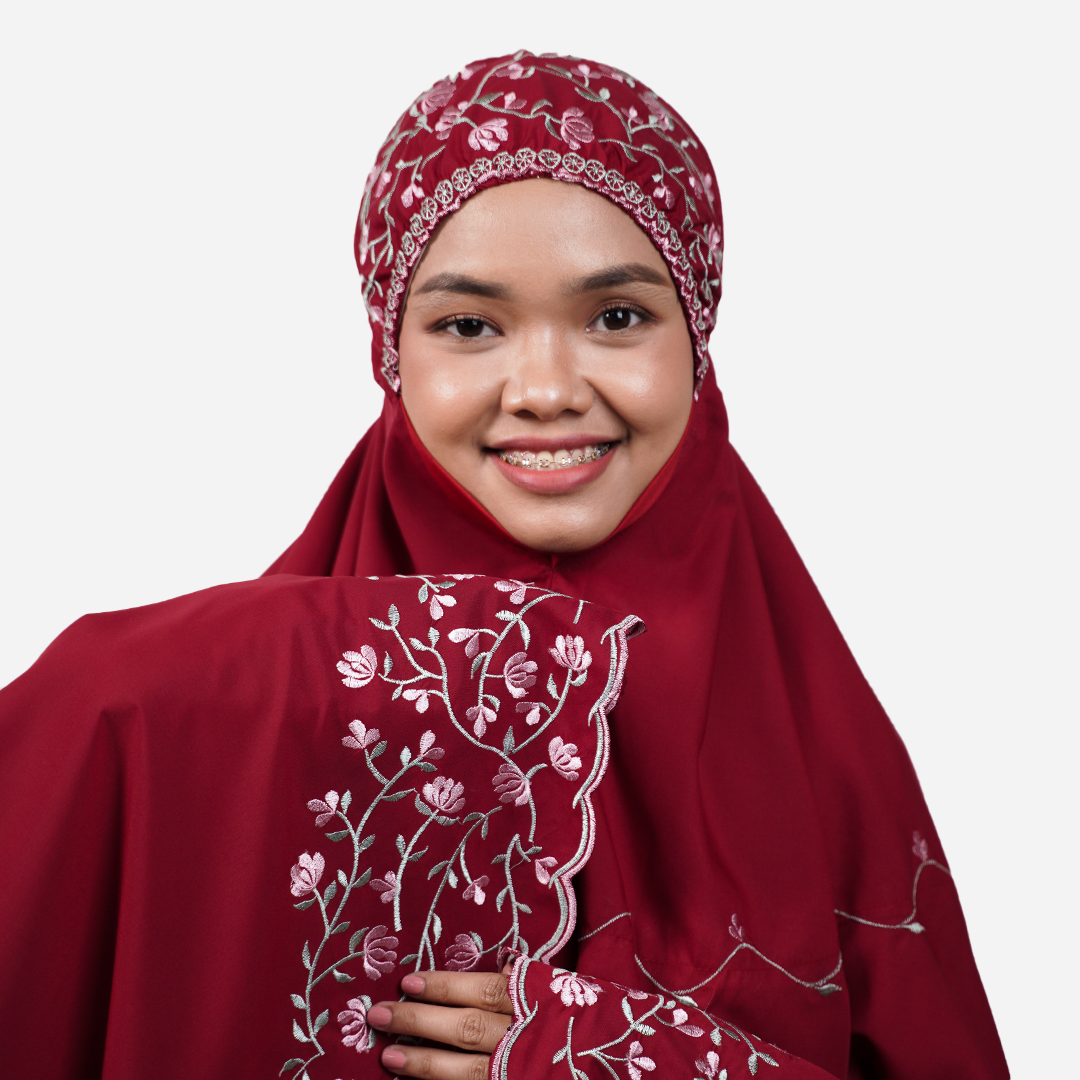 Dang Anum Series - Ancient Maroon Telekung