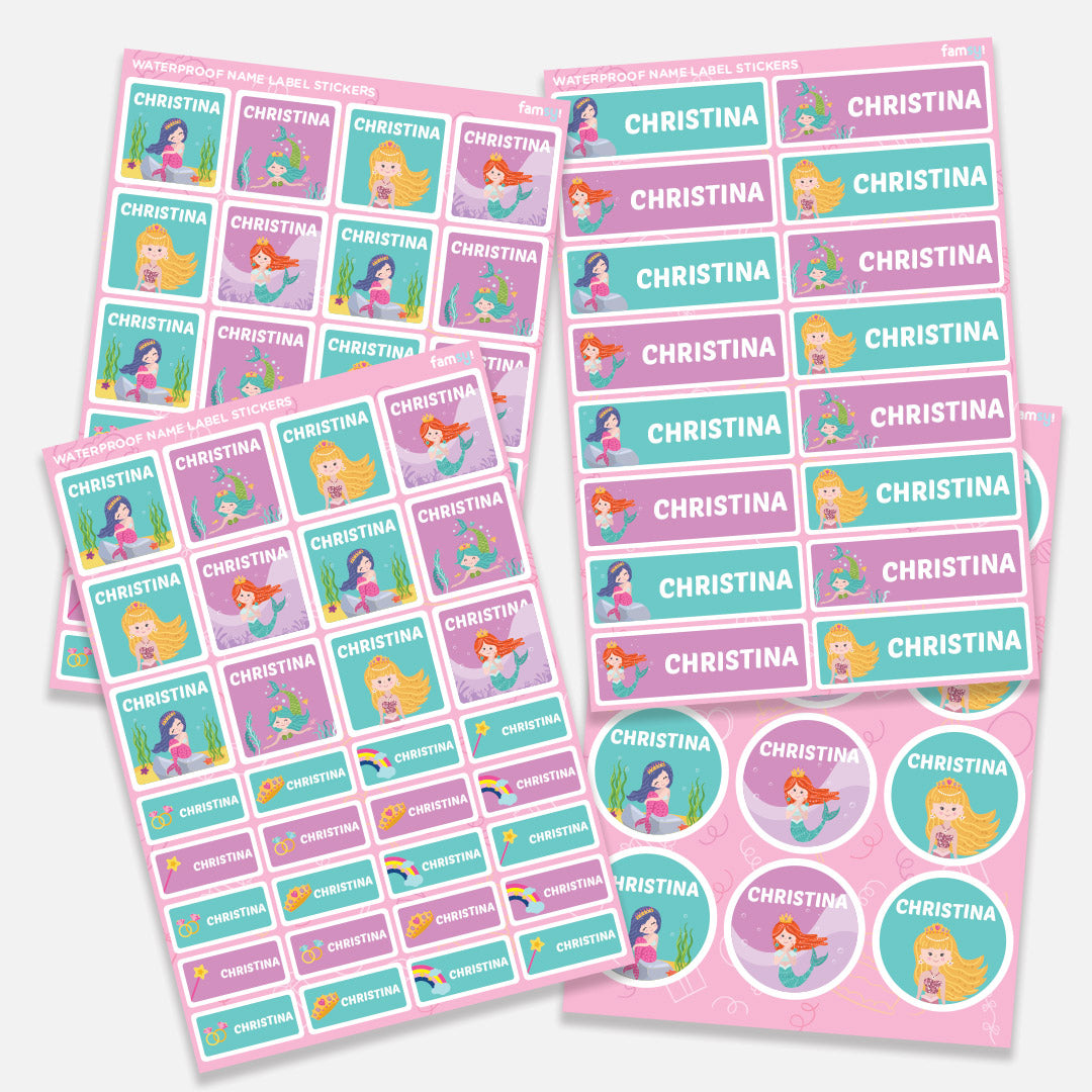 Waterproof Name Label Stickers