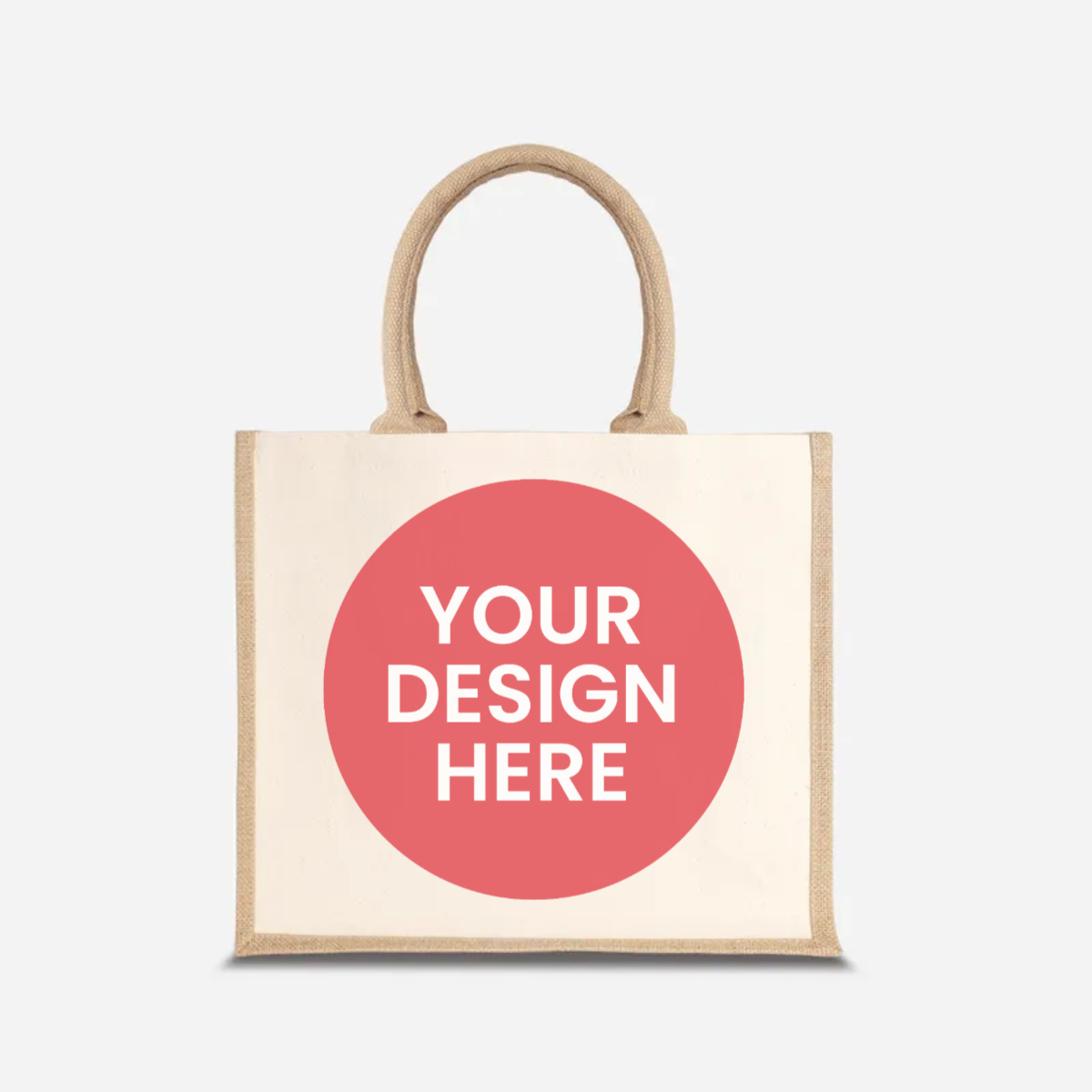 Upload Your Own - Half Lining Jute Bag