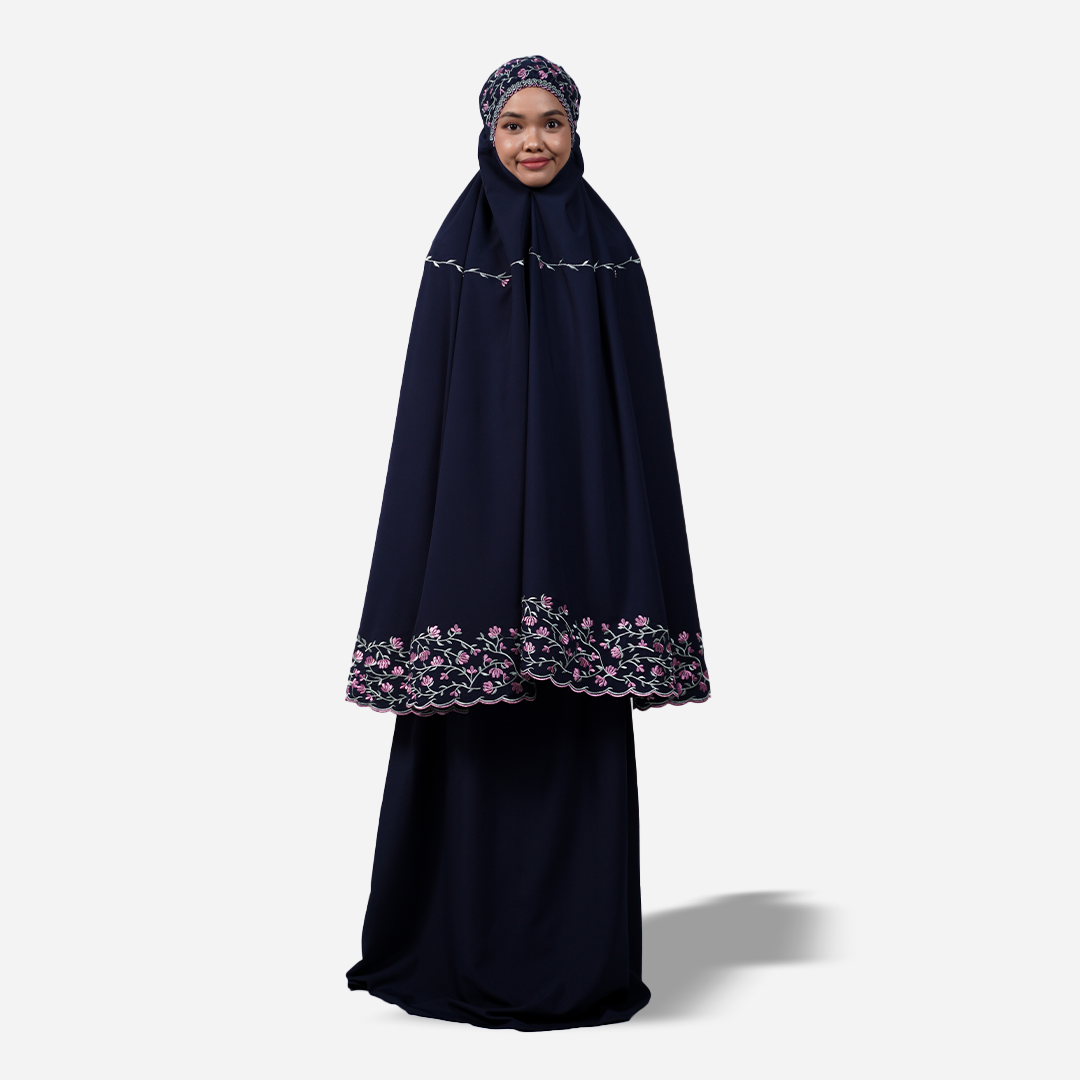 Dang Anum Series - Ancient Navy Blue Telekung