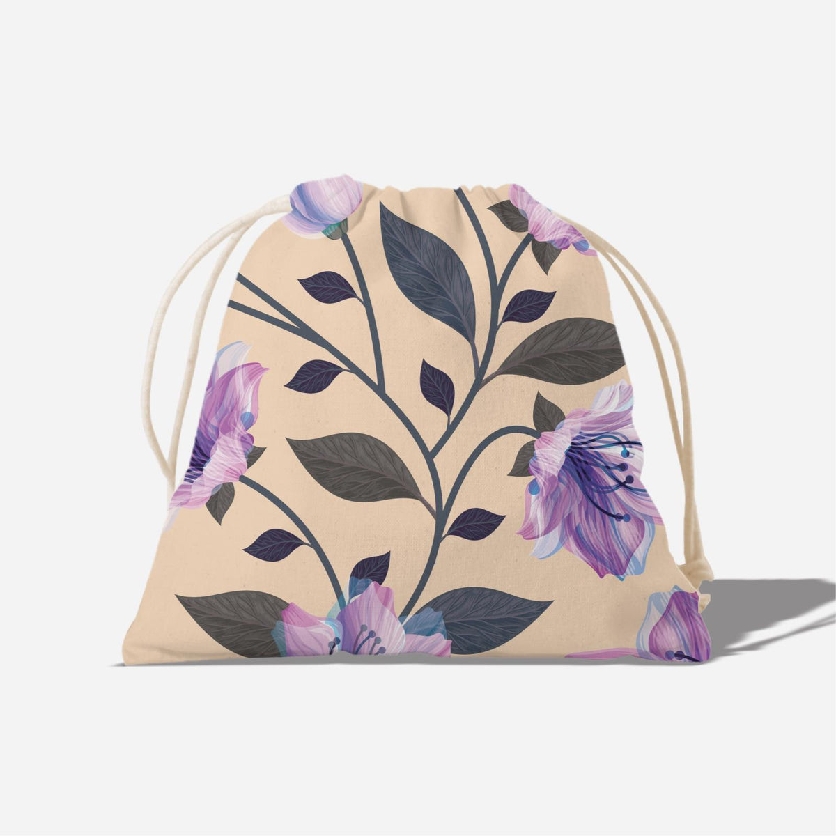 Classic Kesuma Full Print Satchel - Mystic Purple