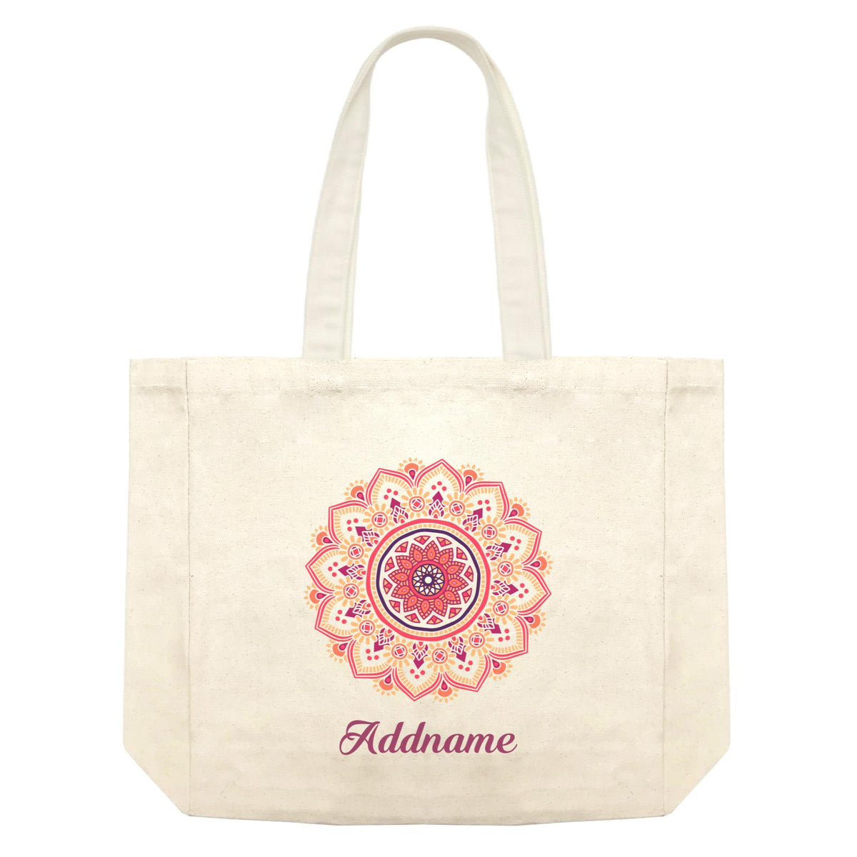 Deepavali Series Red Mandala Shopping Bag