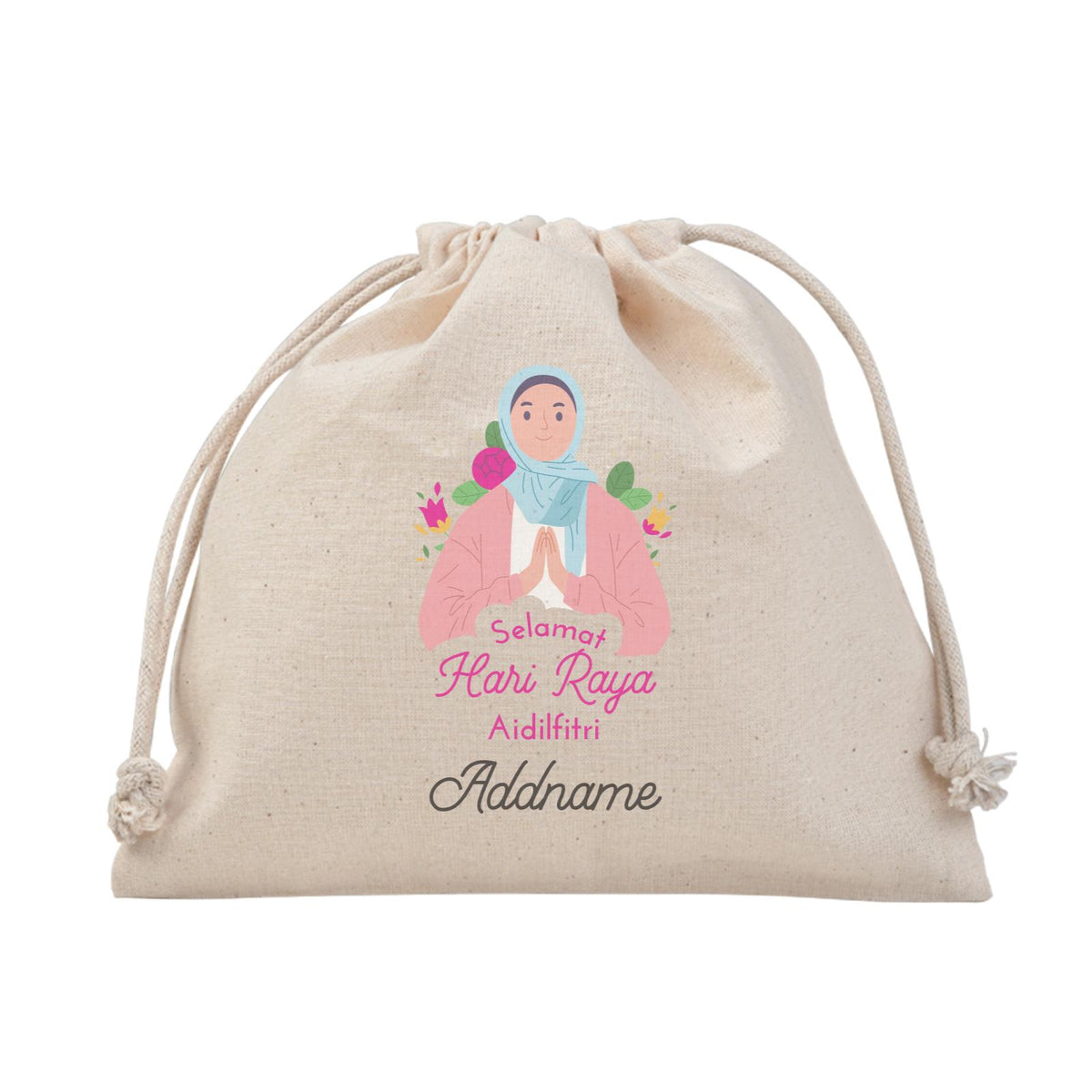 Selamat Hari Raya Aidilfitri Pink Satchel