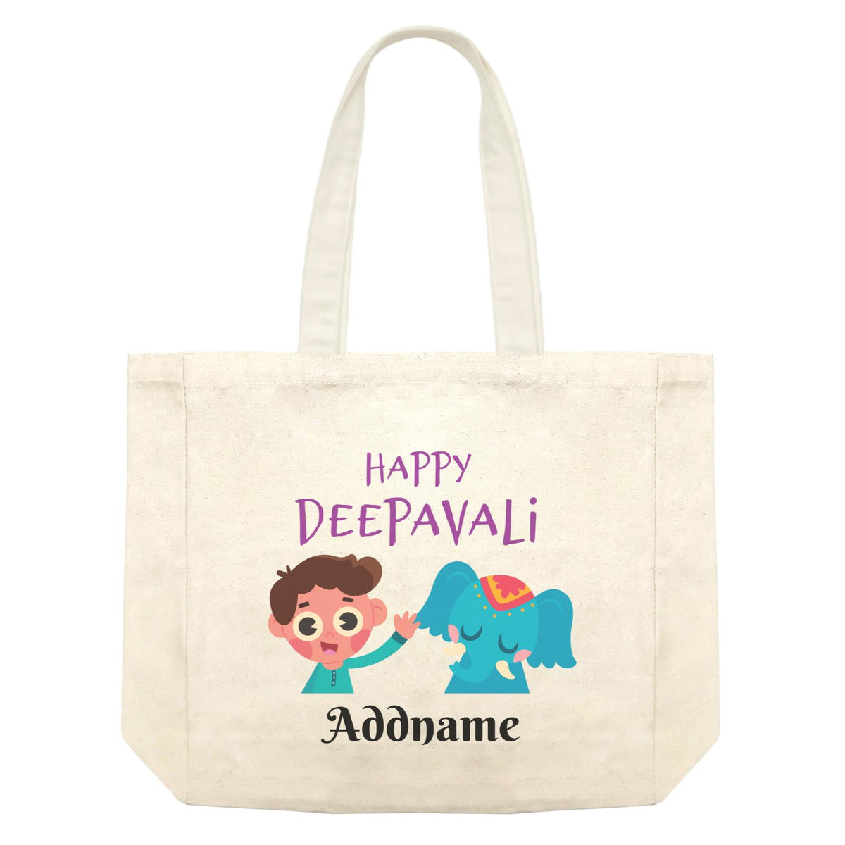 Deepavali Series Little Boy Wishes You Happy Deepavali Shopping Bag