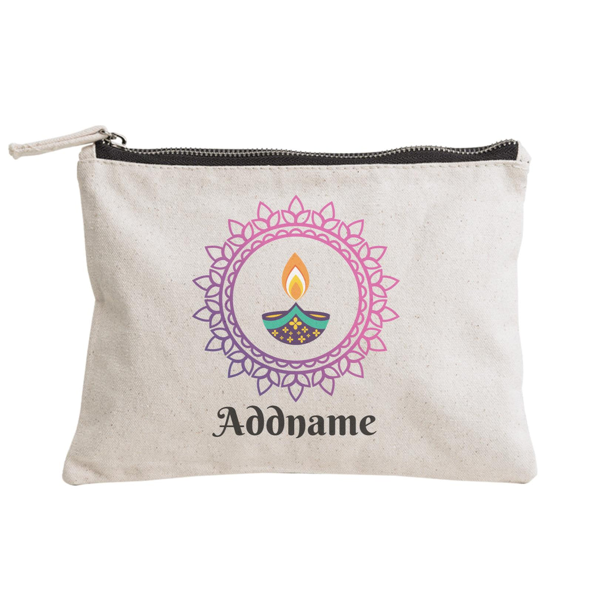 Deepavali Series Diya with Mandala Zipper Pouch