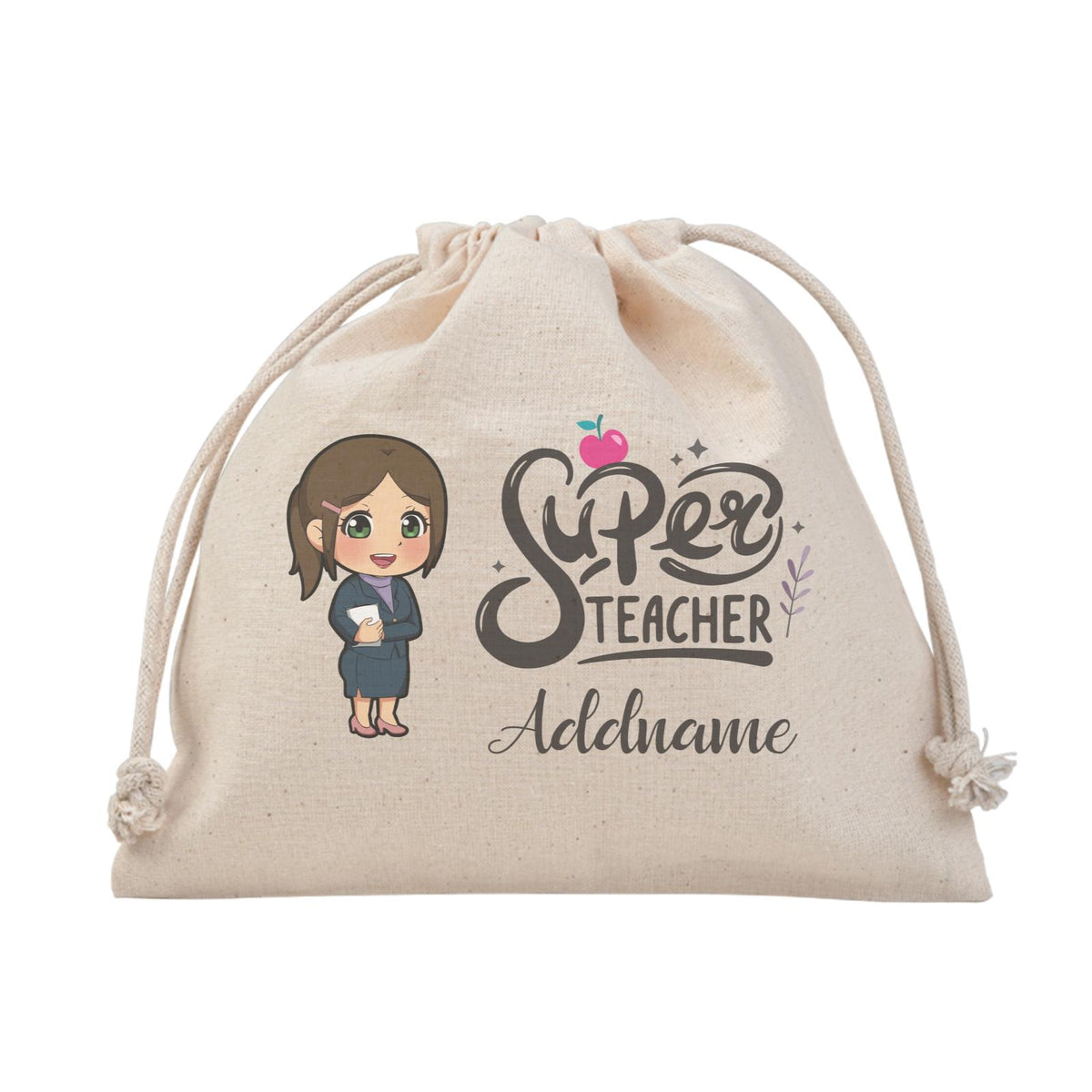 Chibi Super Teacher Chinese Female Teacher Satchel