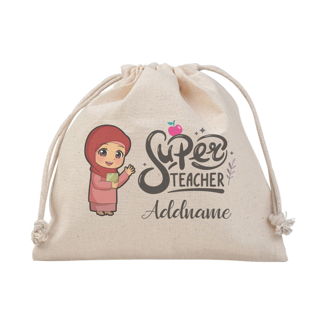 Chibi Super Teacher Malay Female Teacher Satchel