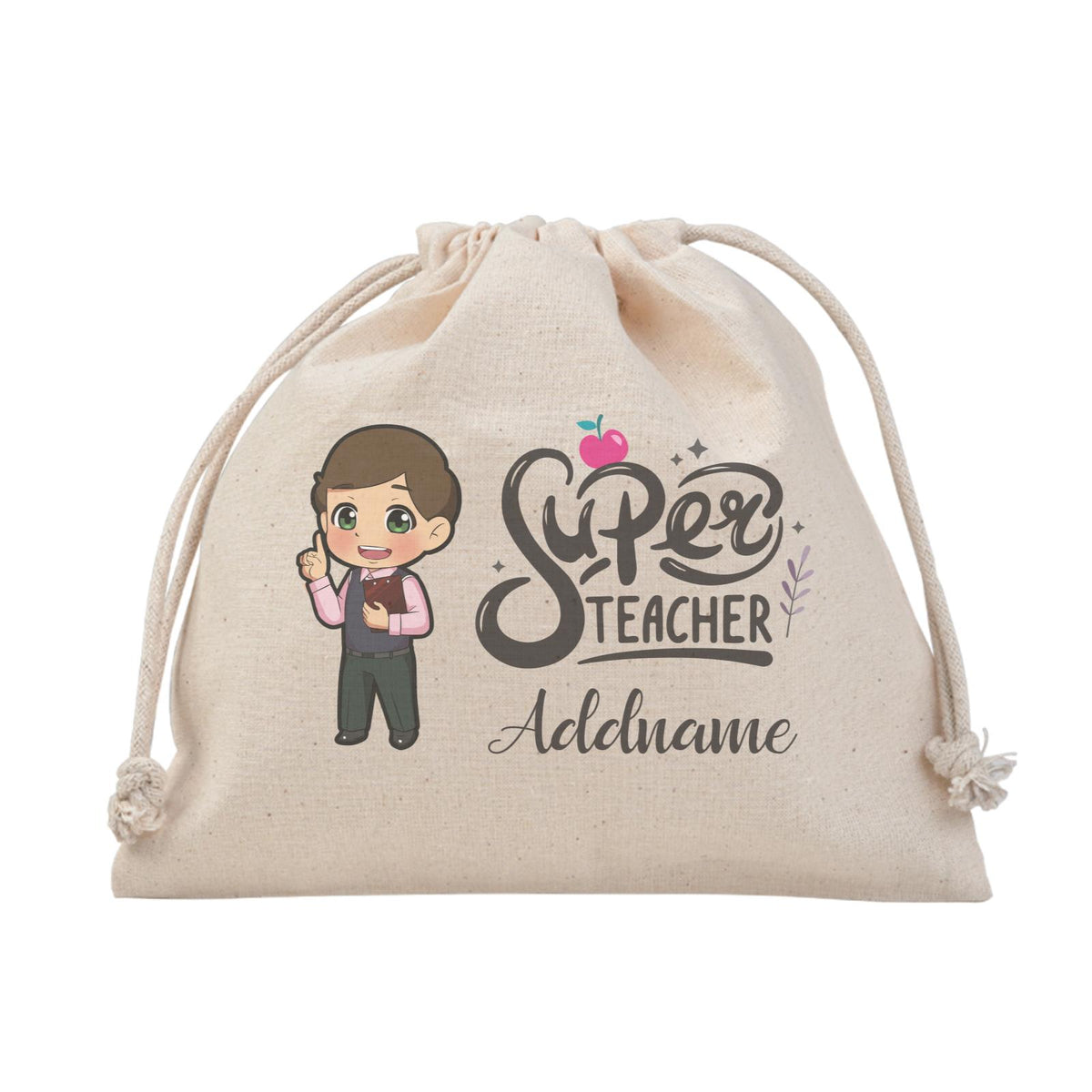 Chibi Super Teacher Chinese Male Teacher Satchel