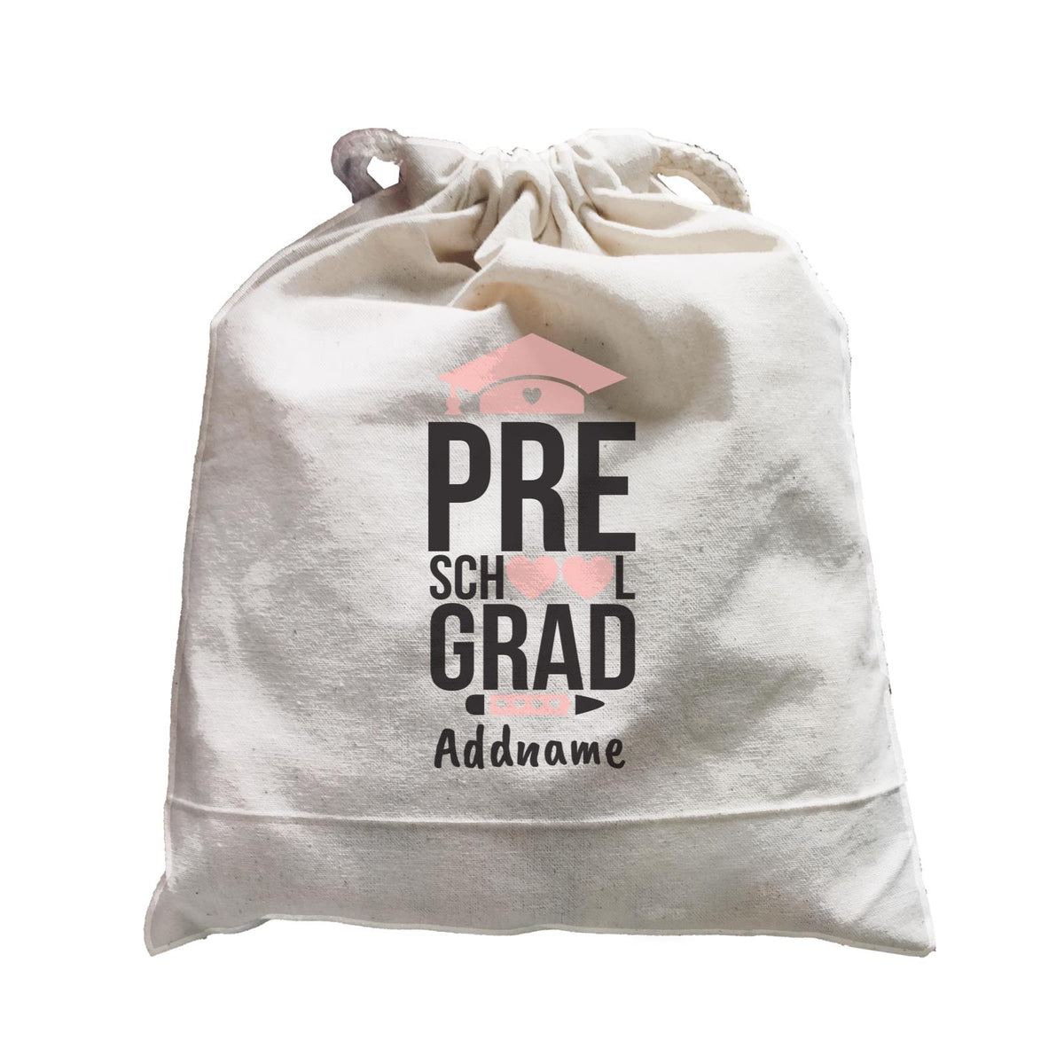 Graduation Series Pre-School Grad Pink Hearts Satchel
