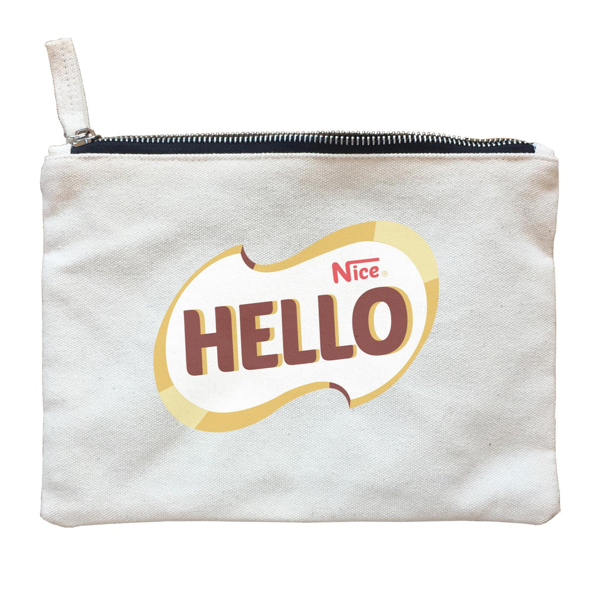 Slang Statement Hello Nice Accessories Zipper Pouch