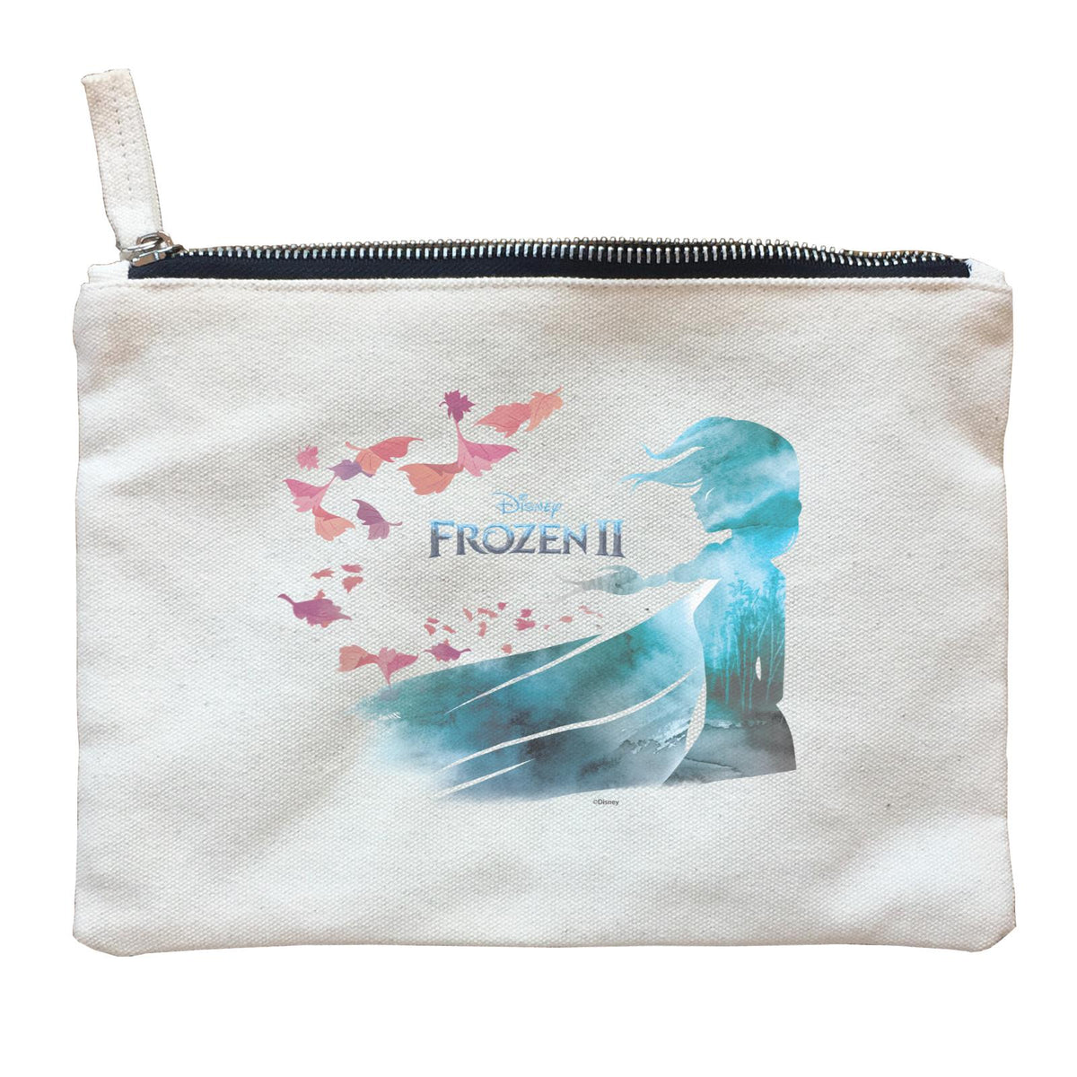 Disney Frozen 2 Snowflake Winter Elsa Zipper Pouch