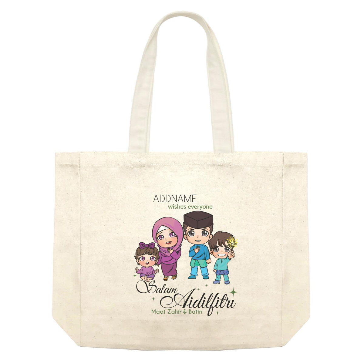 Raya Chibi Family Shopping Bag
