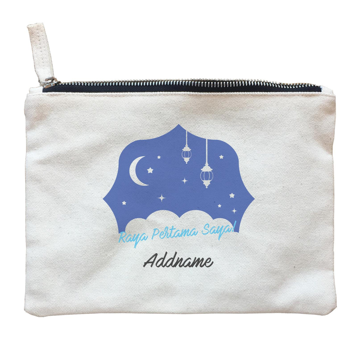 Raya Pertama Saya With Dreamy Clouds Zipper Pouch