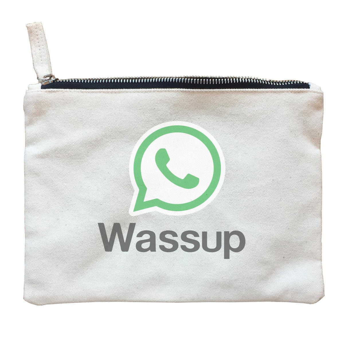 Slang Statement Wassup Accessories Zipper Pouch