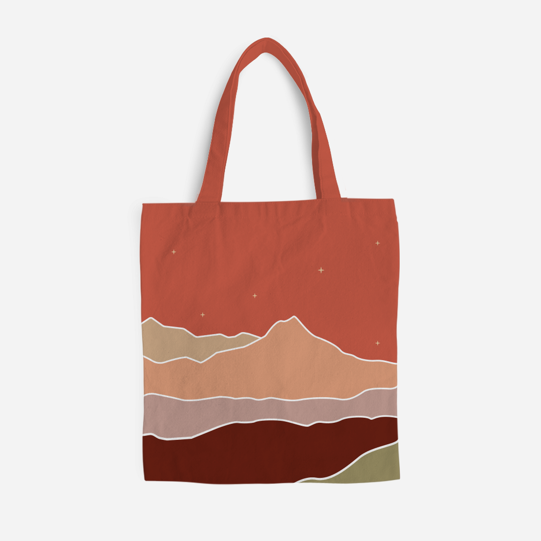 Kaira Series Full Print Tote Bag - Asfar