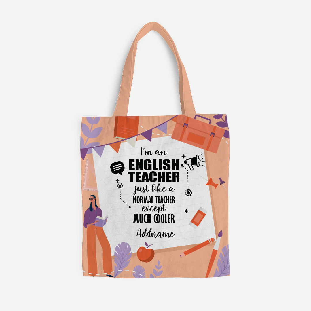 Subject Teachers 3 I'M A English Teacher Full Print Tote Bag