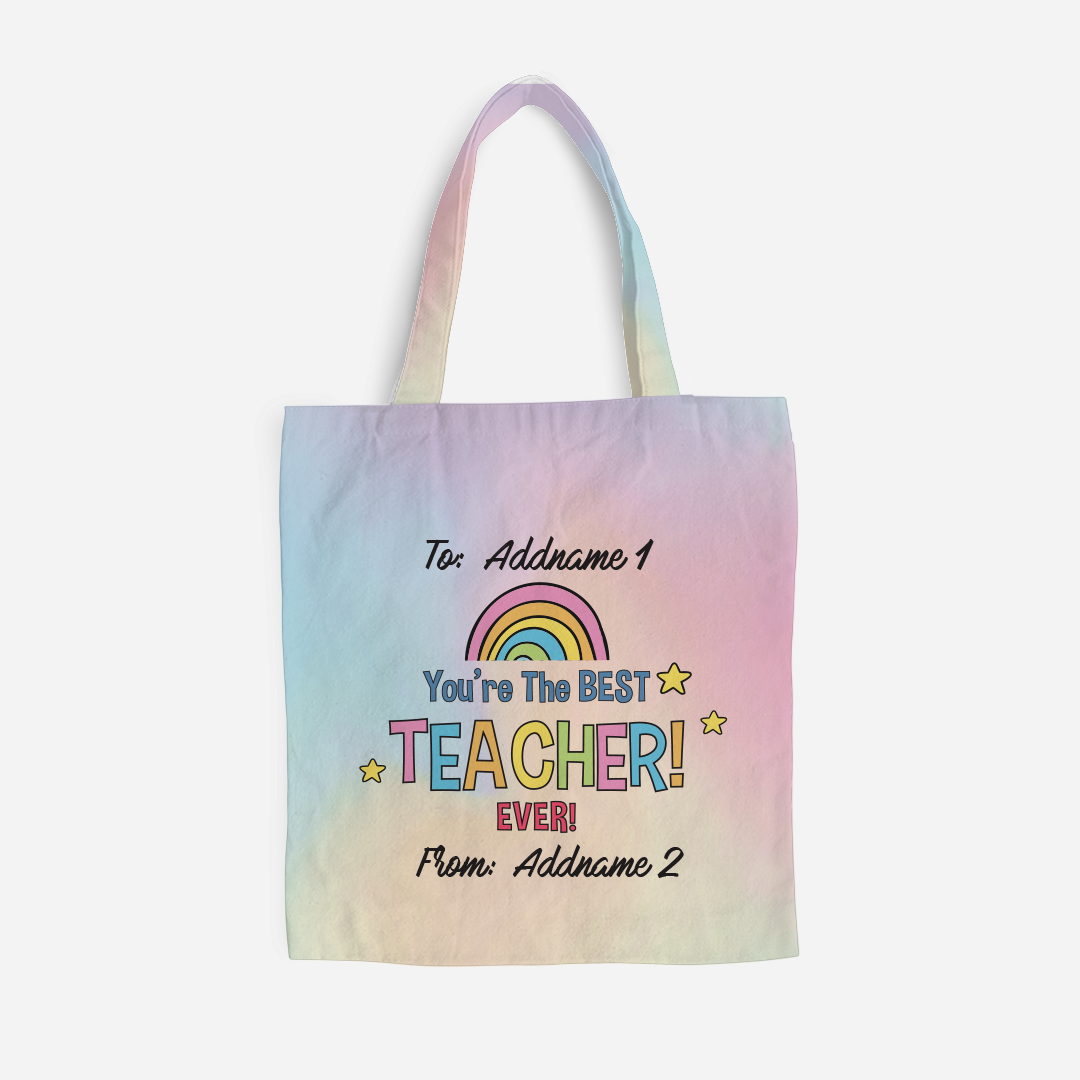 Doodle Series - You'Re The Best Teacher Ever Full Print Tote Bag