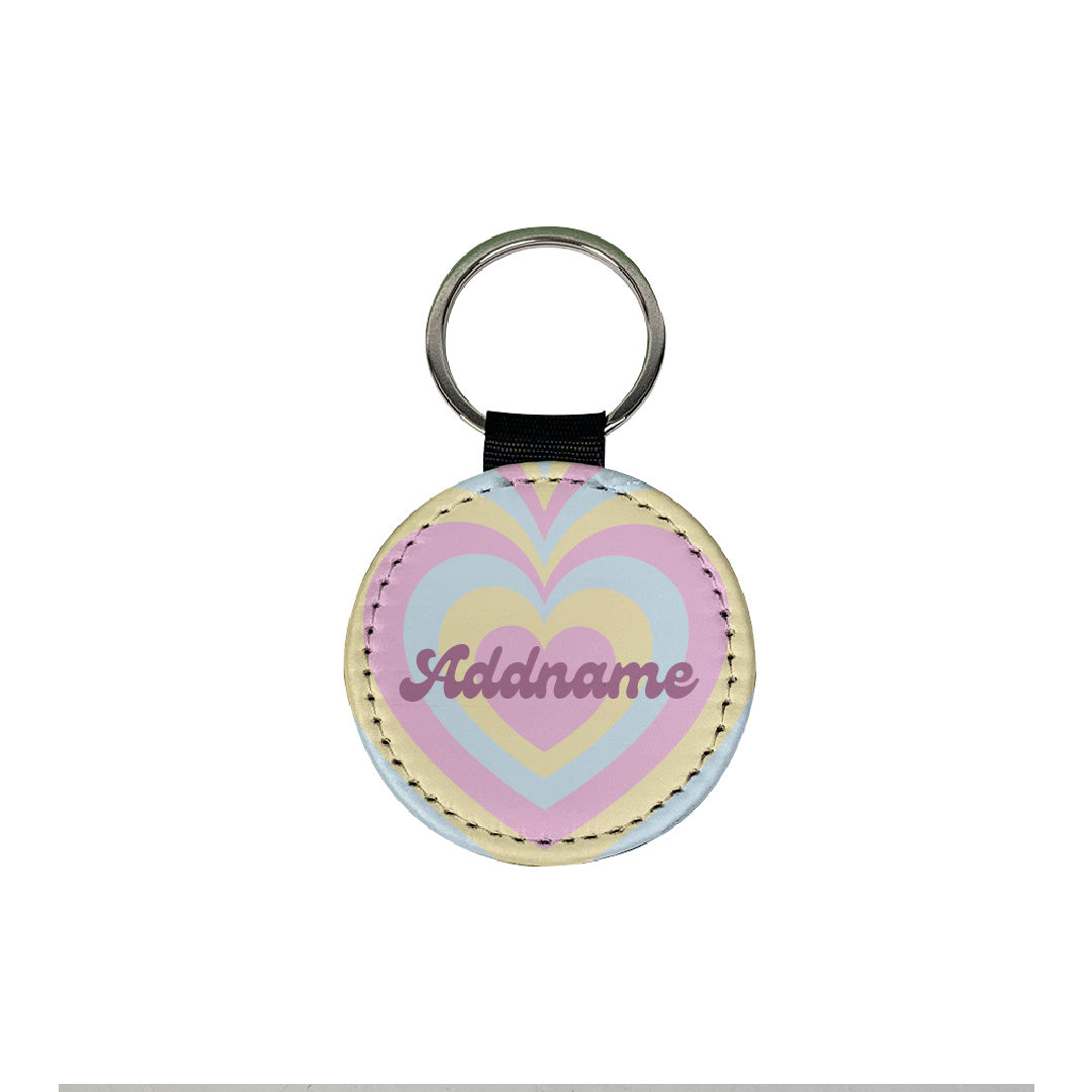 Affection Series Round Keychain - Bubblegum