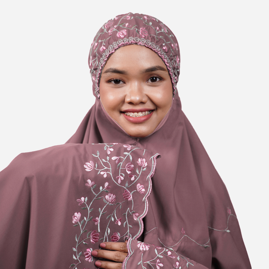 Dang Anum Series - Ancient Dusty Pink Telekung