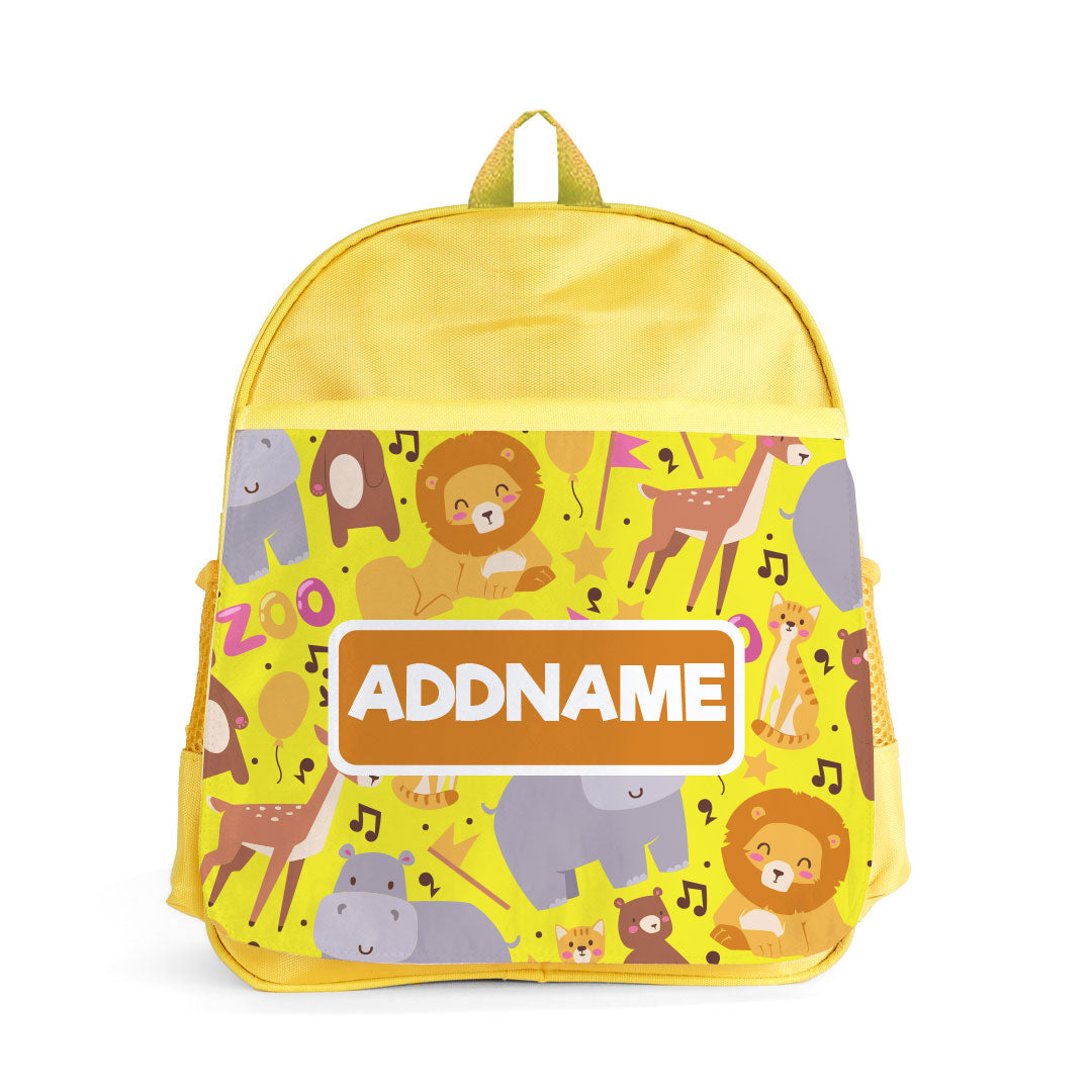 Safari Animal Yellow Kiddies Bag