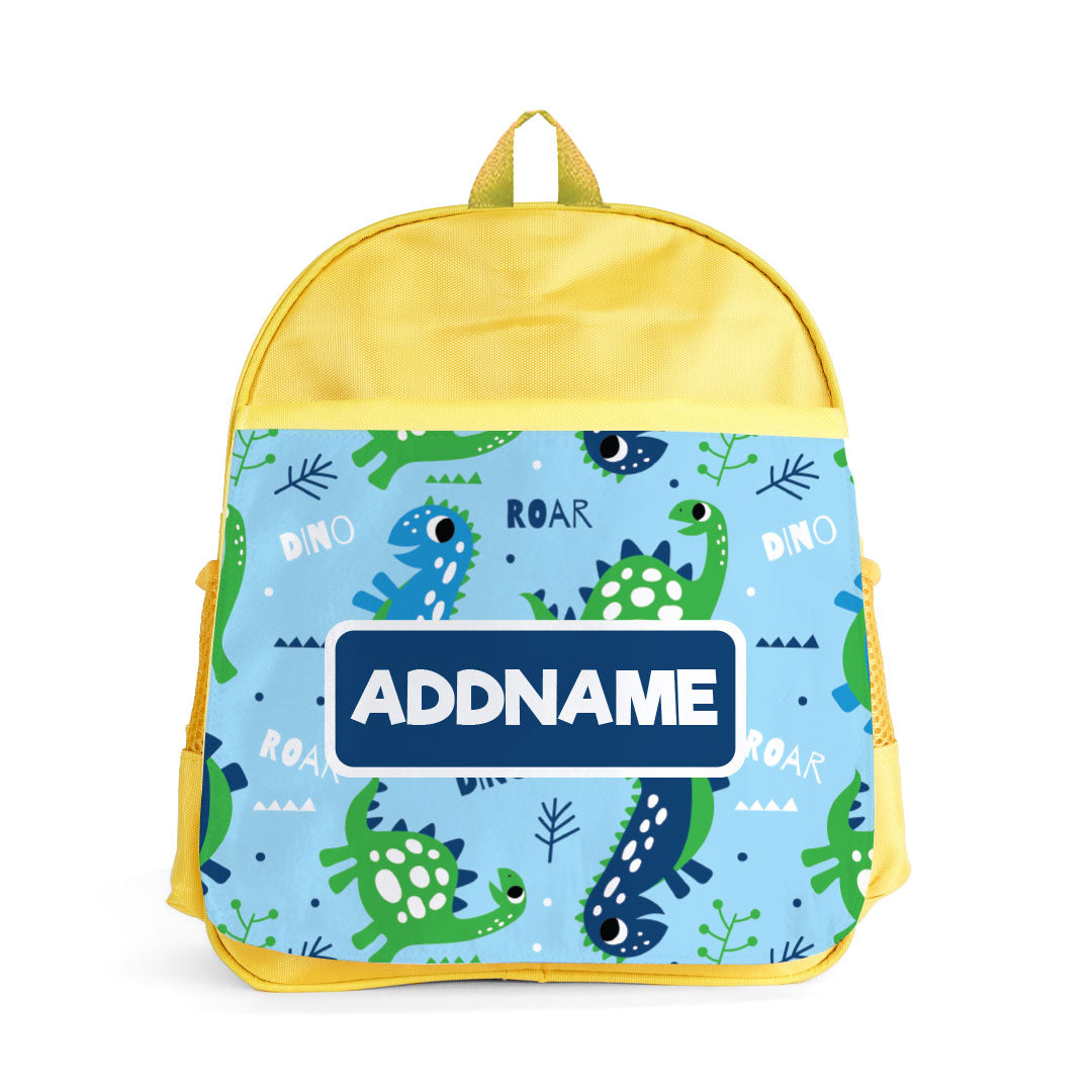 Cute Dino Yellow Kiddies Bag