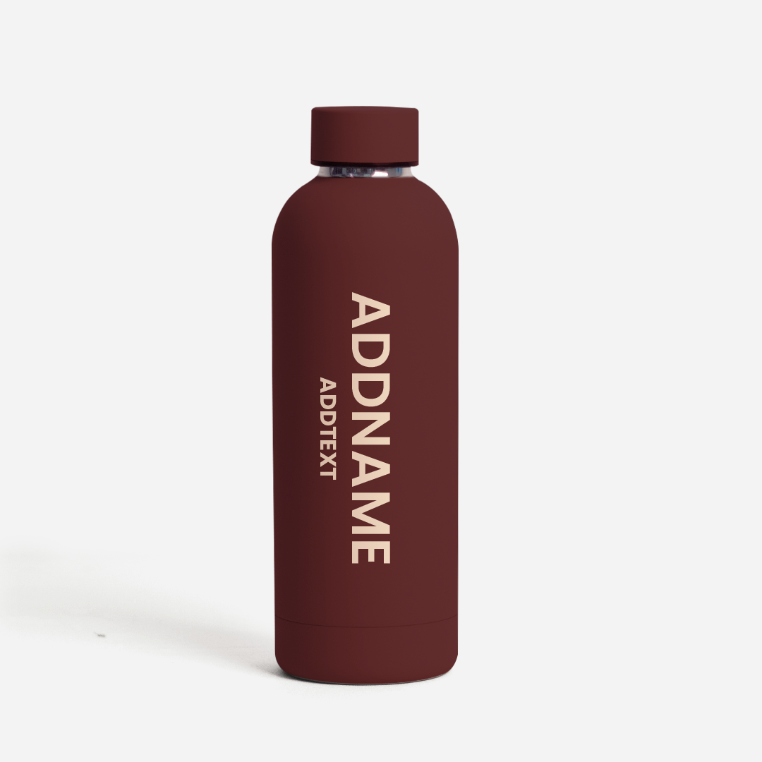 Add Message - Maroon Mizu Thermo Water Bottle