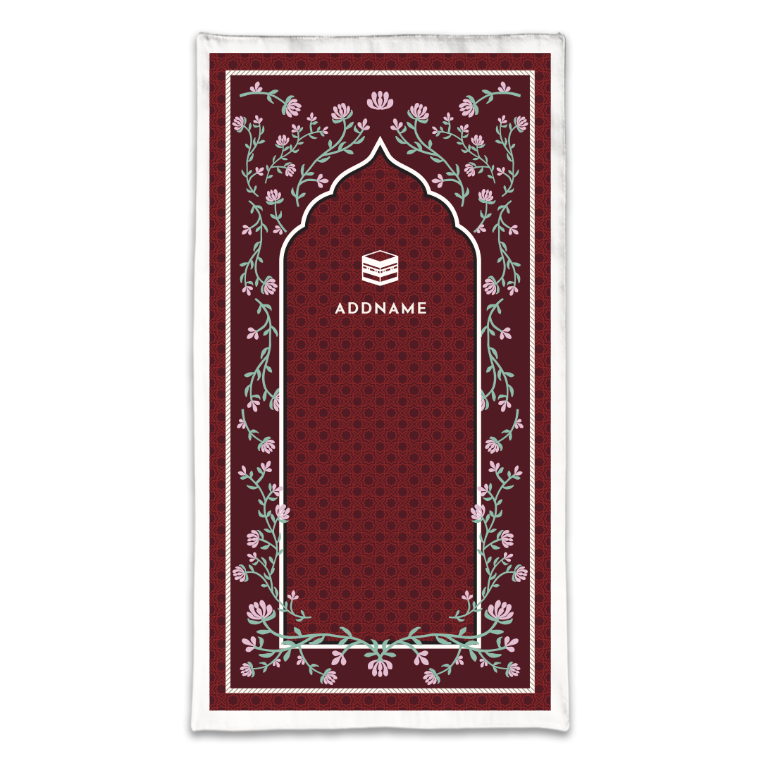 Dang Anum Series - Ancient Maroon Prayer Mat
