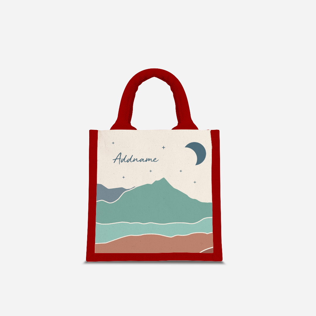 Kaira Series Half Lining Lunch Bag - Azraq Red