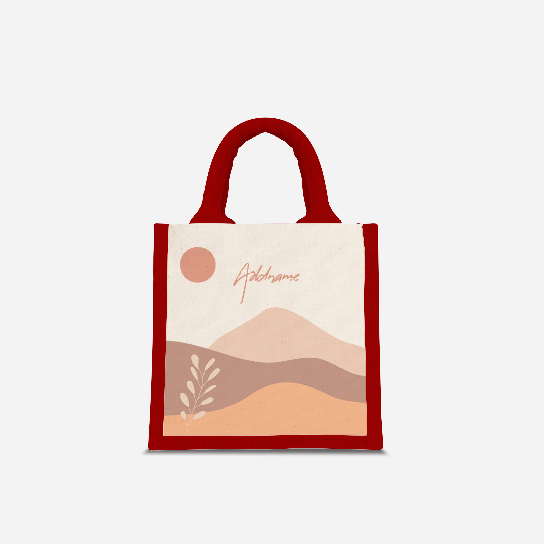 Kaira Series Half Lining Lunch Bag - Afira Red