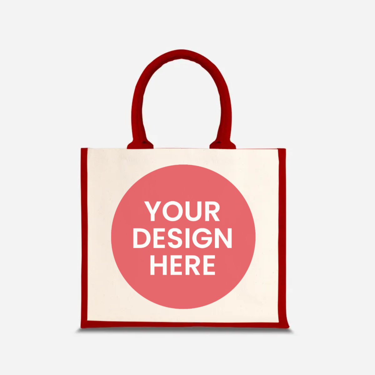 Upload Your Own - Half Lining Jute Bag