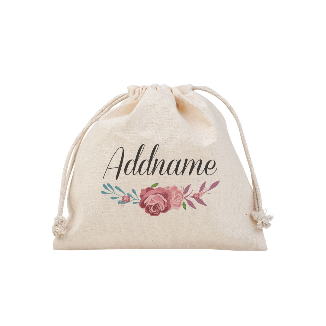 Rose Series Blue And Pink Satchel