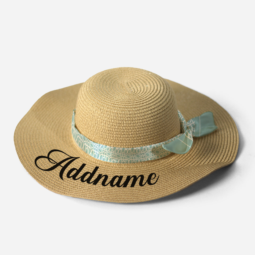 Kids/Adult Straw Hat - Annas Series Sky Blue Twilly