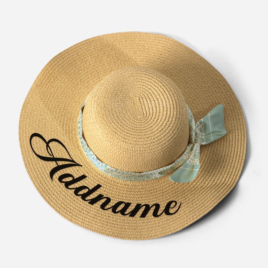 Kids/Adult Straw Hat - Annas Series Sky Blue Twilly