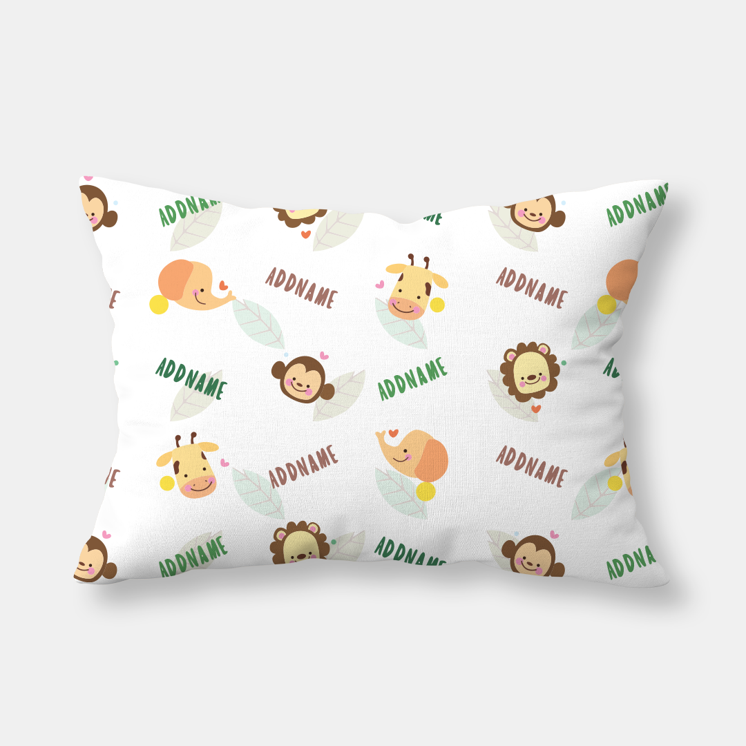 Safari Animal Boy Baby Pillow