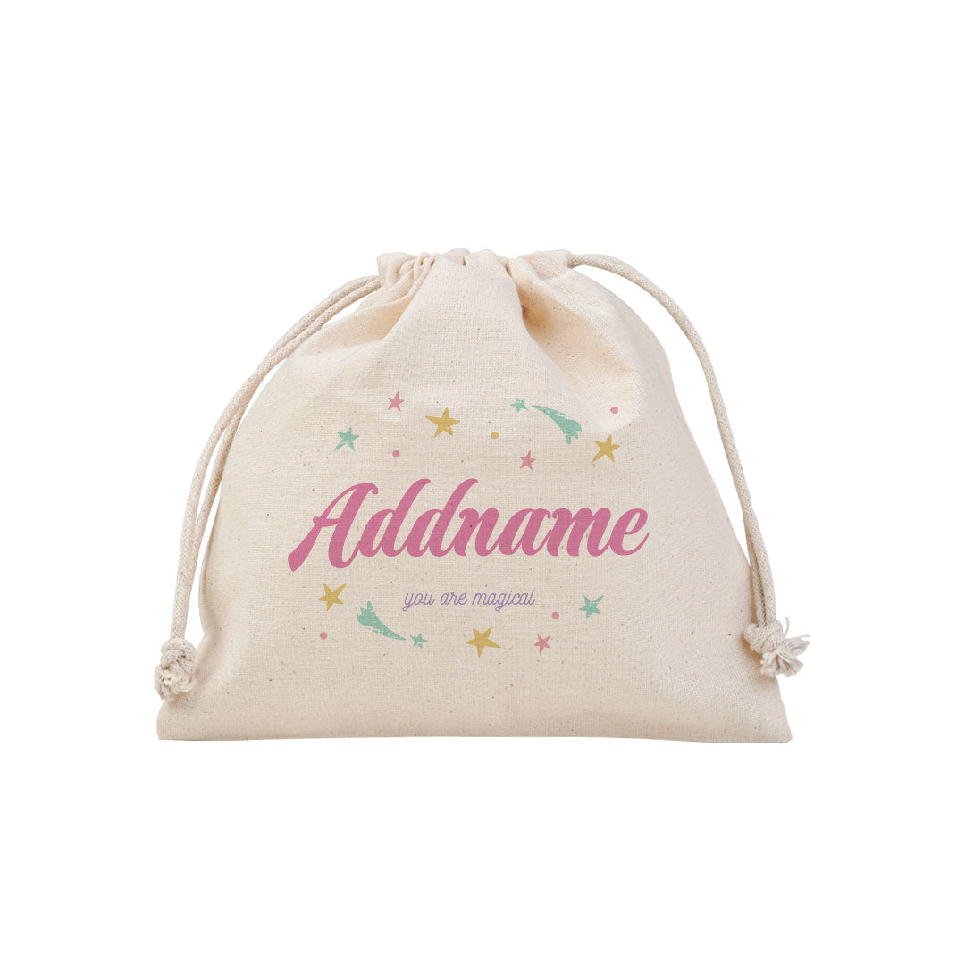 Unicorn Series Pink Typography Satchel