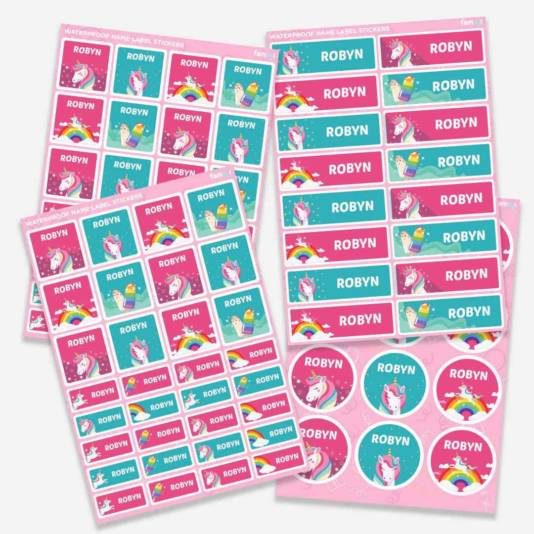 Waterproof Name Label Stickers