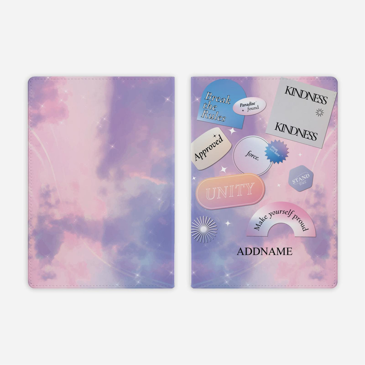 Be Confident Series Full Print Cover Notebook - Wholesome label