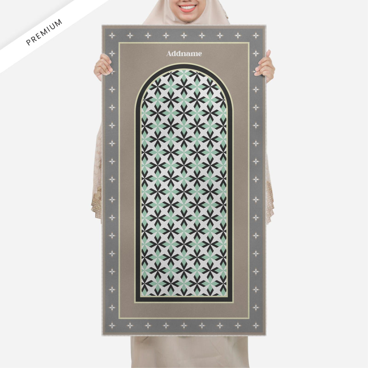 Ixora Series Premium Sejadah - Black