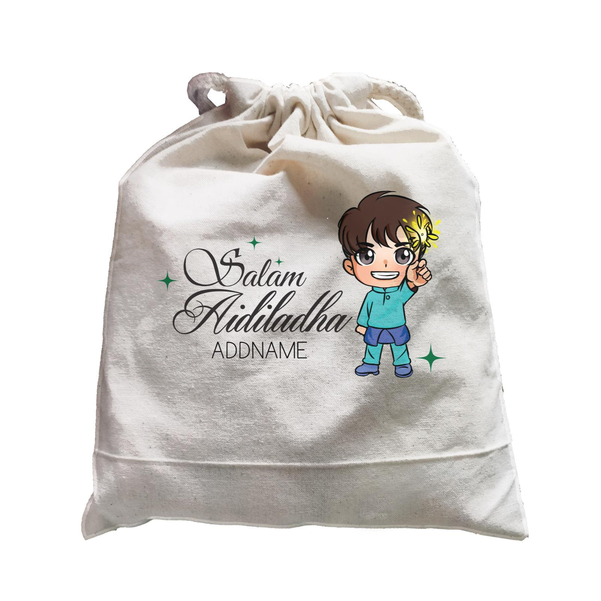 Raya Chibi Wishes Little Boy Addname Wishes Salam Aidiladha Addname Satchel