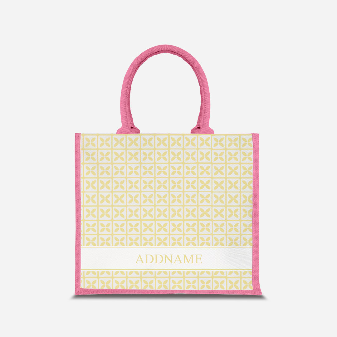 Kedah Rumaysa Jute Bag - Yellow