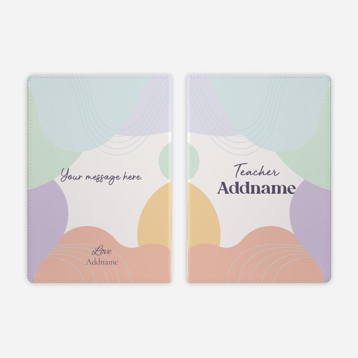 Teacher's Day - Pastel Melody Full Print Notebook