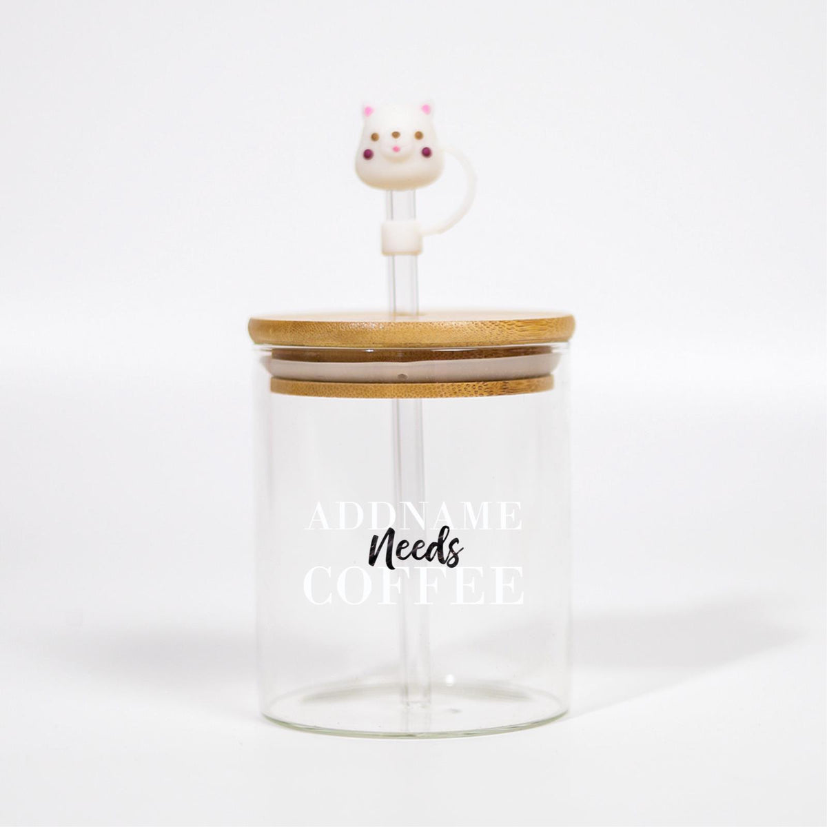 Marble Addname Need Coffee Canicup - Jet With White Text