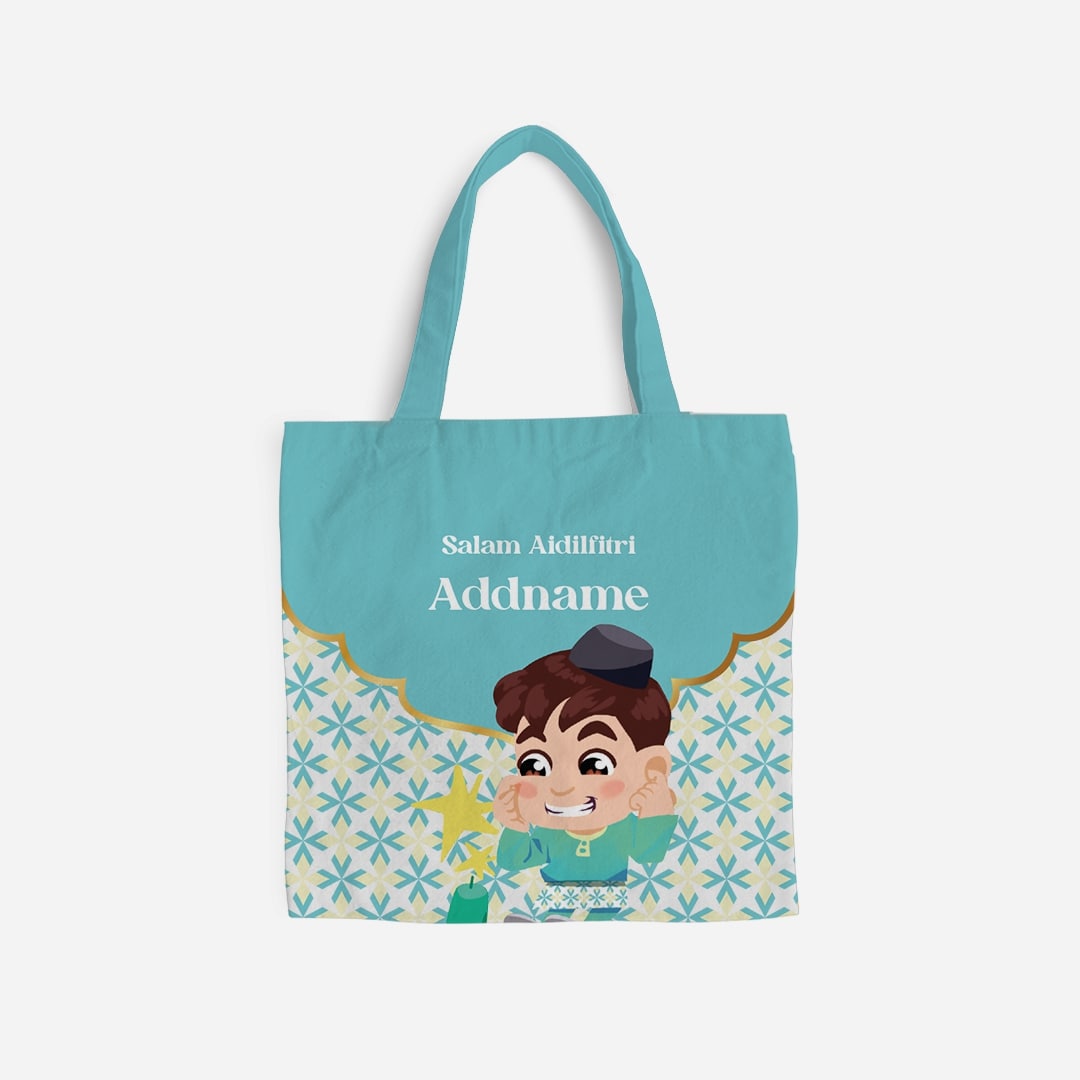 Seindah Lebaran Full Print Canvas Bag - Along