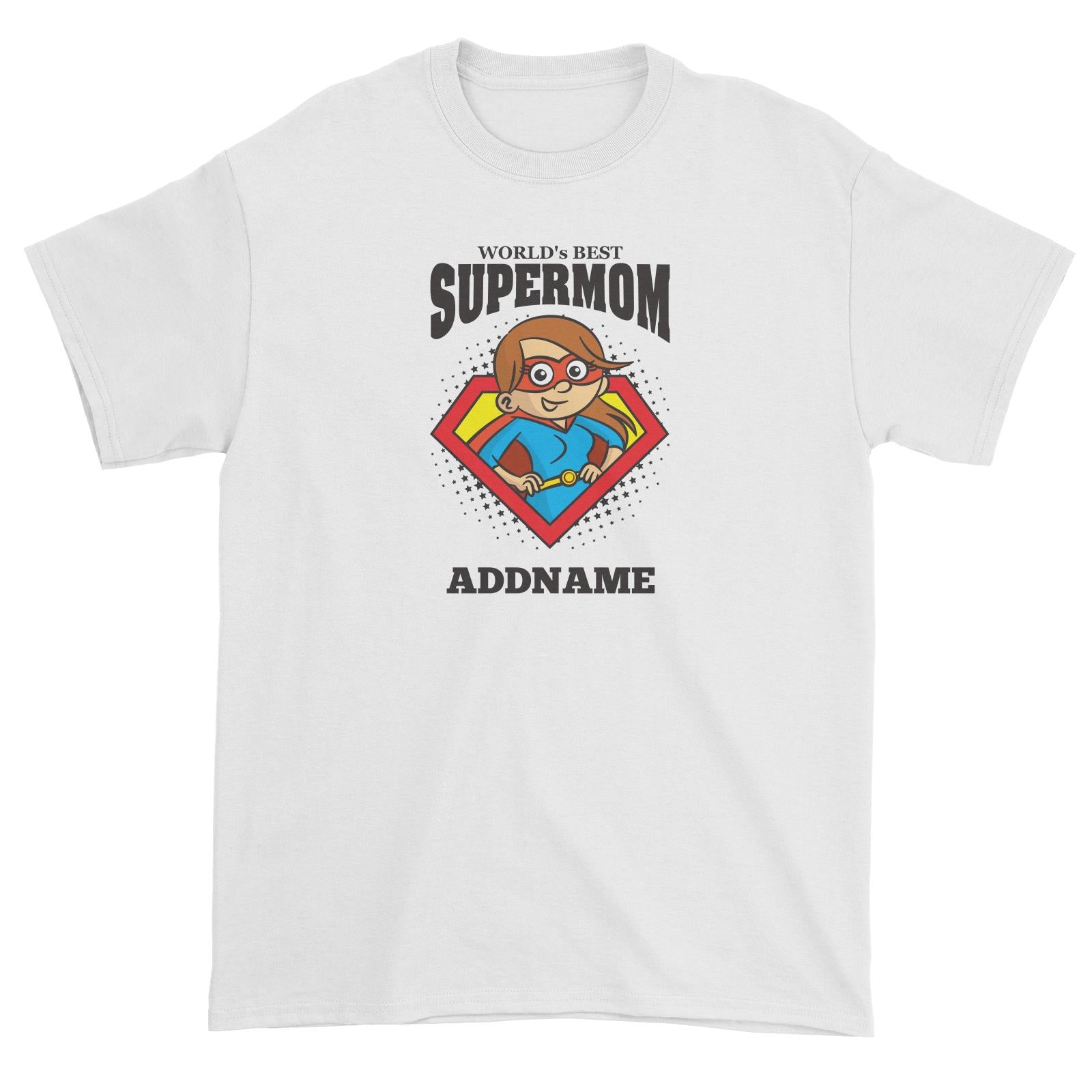 Best Mom Supermom (FLASH DEAL) Unisex T-Shirt Personalizable Designs Matching Family Superhero Family Edition Superhero