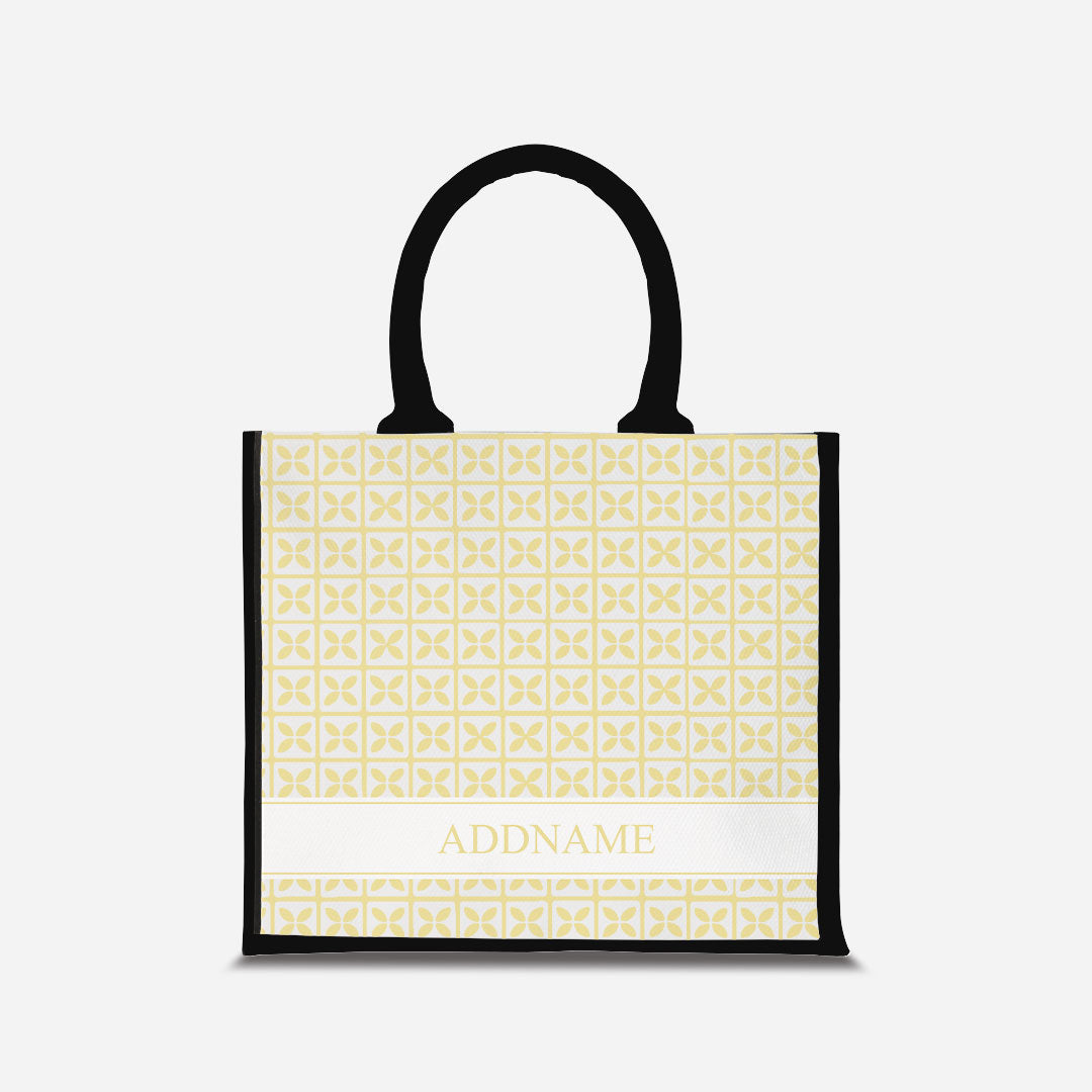 Kedah Rumaysa Jute Bag - Yellow