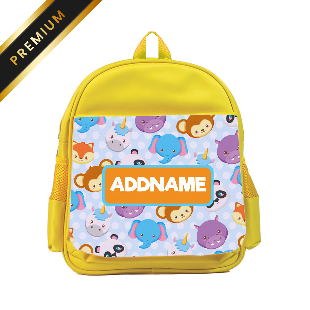 Cute Animal Yellow Premium Kiddies Bag