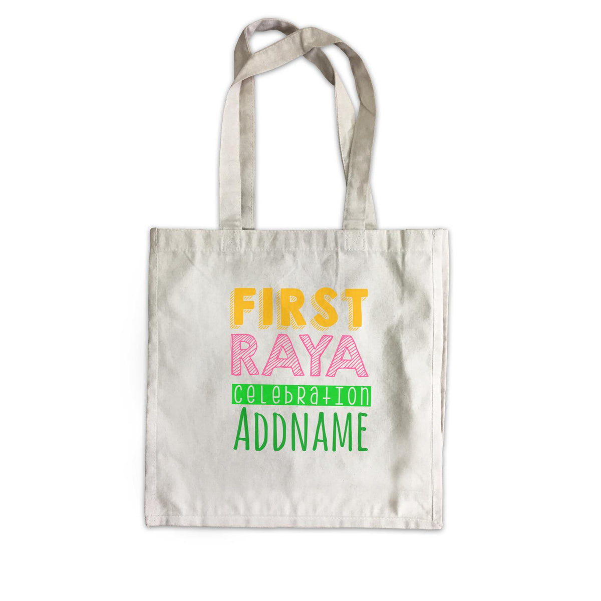 First Raya Celebration Canvas Bag Personalizable Designs