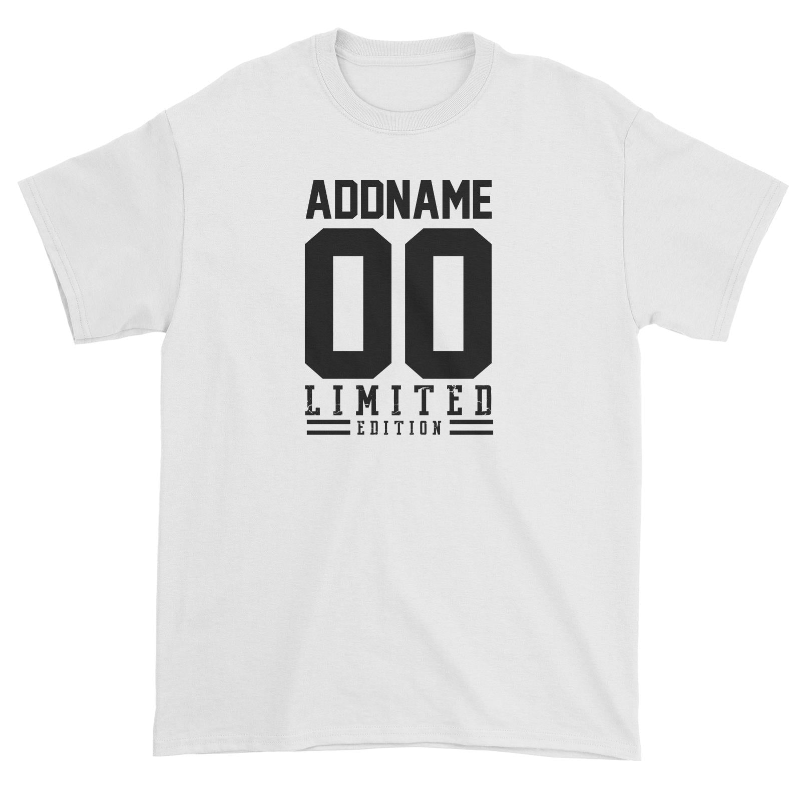 Limited Edition Jersey Personalizable with Name and Number Unisex T-Shirt